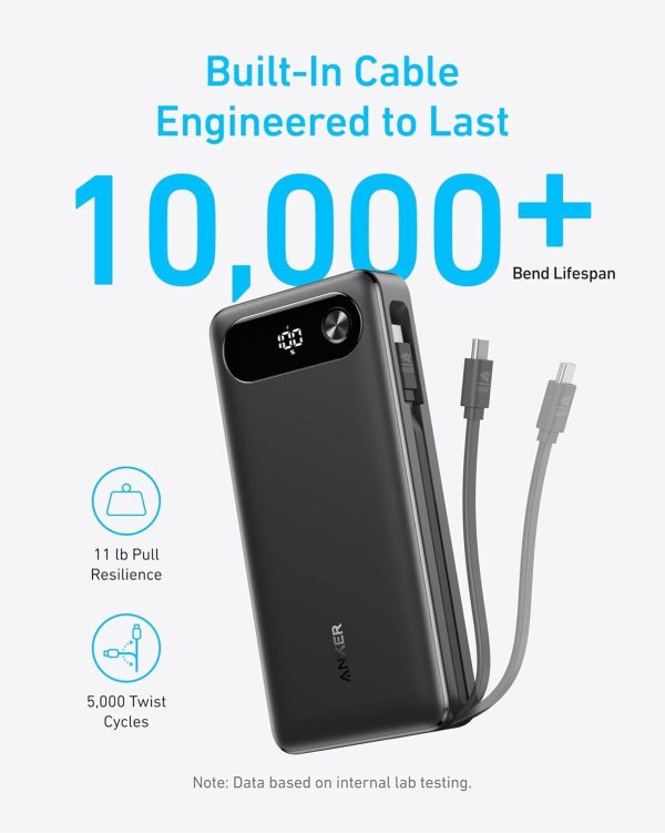 Anker Power Bank 87W Fast Charging Built In Cable Travel-4