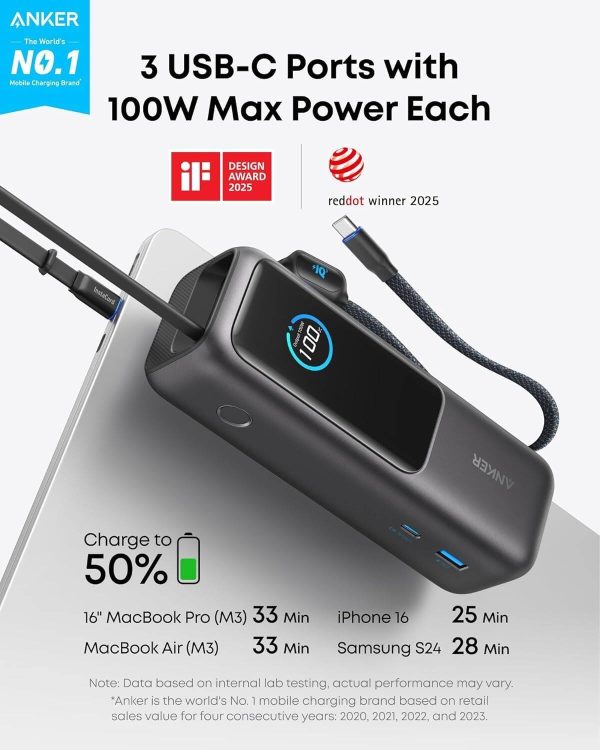 Anker Laptop Power Bank 25K 165W Triple USB-C Ports-3