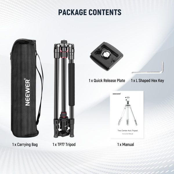 Neewer 77 Inch Aluminum Tripod Monopod DSLR Camera Phone-7