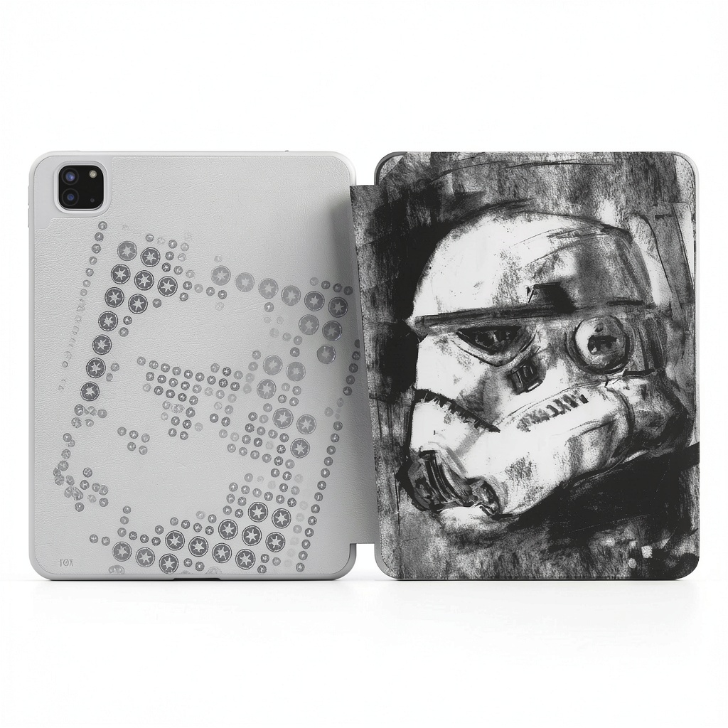 Keyscaper Star Wars iPad Case showing front and back views