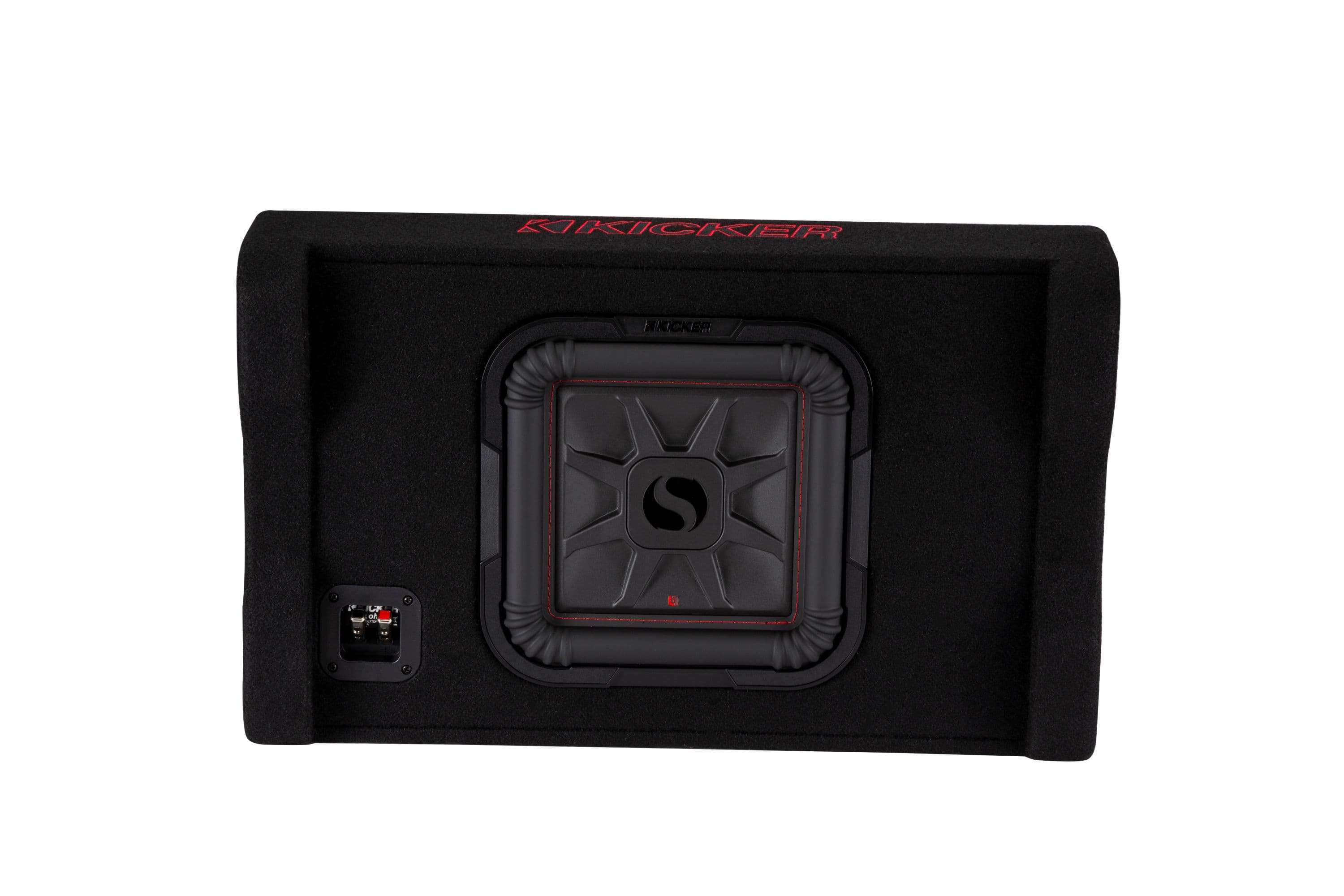 KICKER L7T subwoofer installed under a truck seat