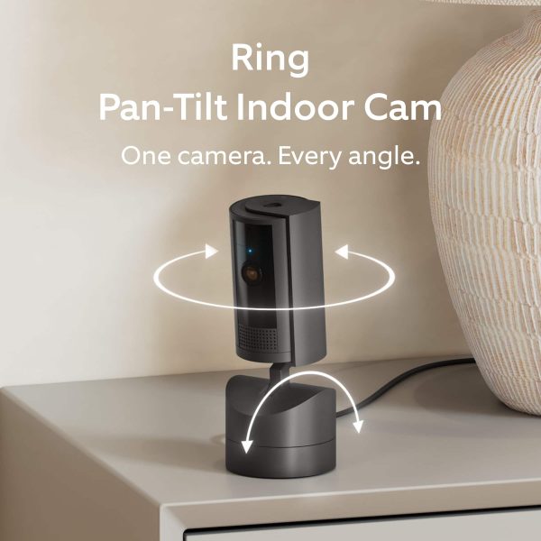 Ring Pan Tilt Indoor Security Cam 360 Coverage Home-1