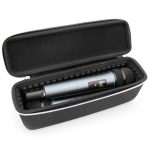 Casematix Hard Shell Microphone Case Rugged Dual Mic Storage-0