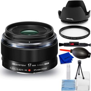 OM System MZuiko 17mm f18 II Lens Micro Four Thirds Bundle-0