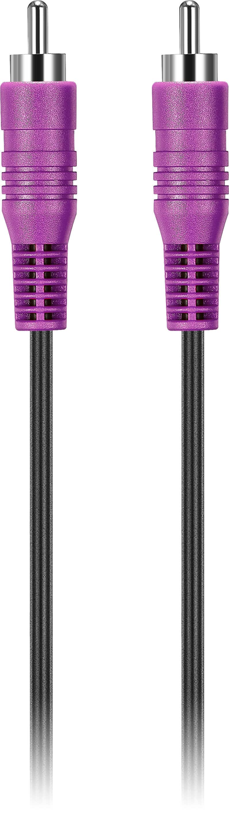 Best Buy essentials Subwoofer RCA Cable connected to a home theater system