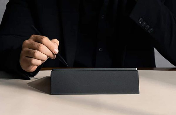 Boox Tab Ultra C Pro Magnetic Case Tri Fold Leather Cover-4