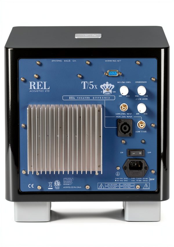 REL T5X Subwoofer High Gloss Black White Home Theater-2