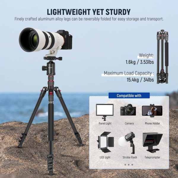 Neewer 77 Inch Aluminum Tripod Monopod DSLR Camera Phone-1