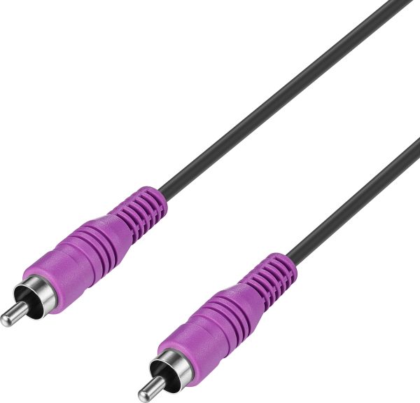 Best Buy Essentials Subwoofer RCA Cable 15ft Copper Shield-1