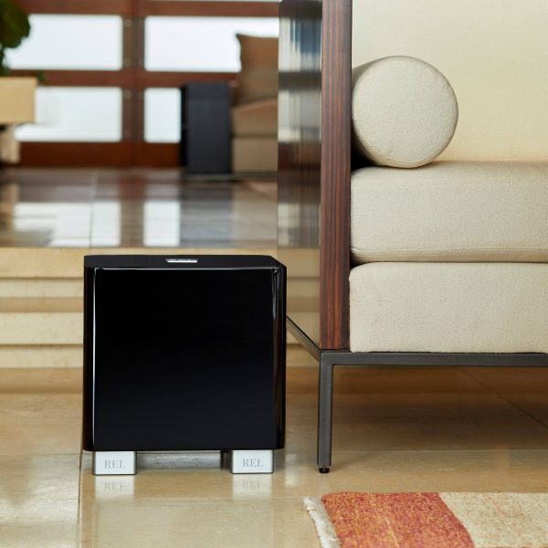 REL T5X Subwoofer High Gloss Black White Home Theater-5