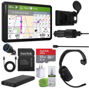 Garmin dezl Cam OTR725 GPS Truck Navigator Dash Cam Bundle-0