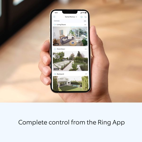 Ring Pan Tilt Indoor Security Cam 360 Coverage Home-5